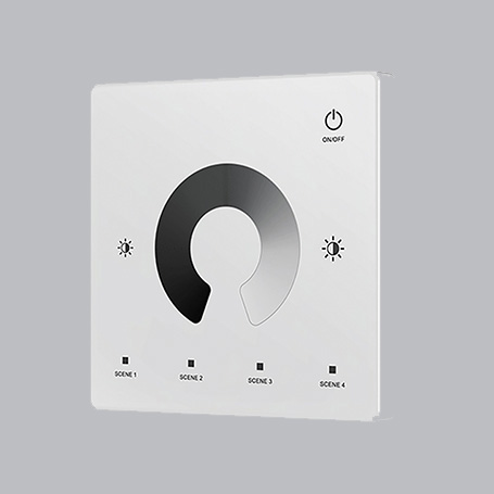 Bouton Tactile blanc - 1 zone 