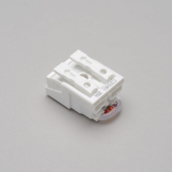 Connecteur 2 pôles avec résistance de décharge